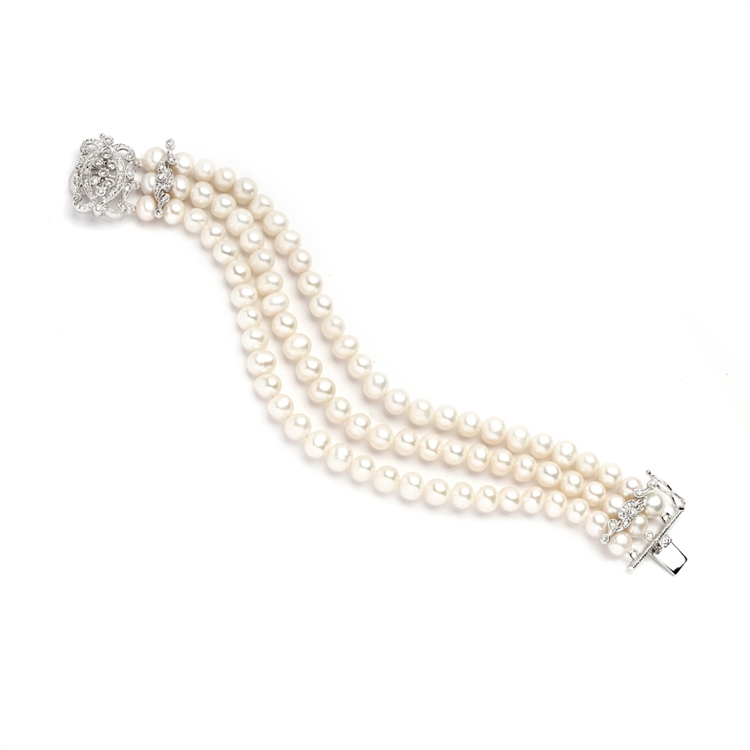 Pearl Triple Strand Necklace | Kenneth Jay Lane