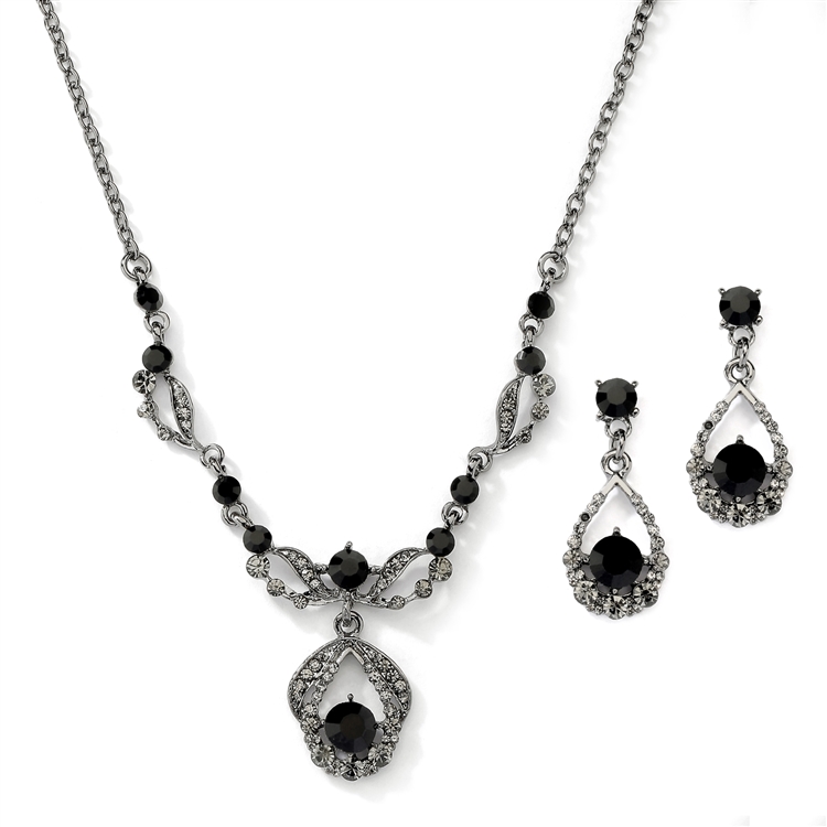 Vintage 5 Strand Aurora Borealis Crystal Necklace - Ruby Lane