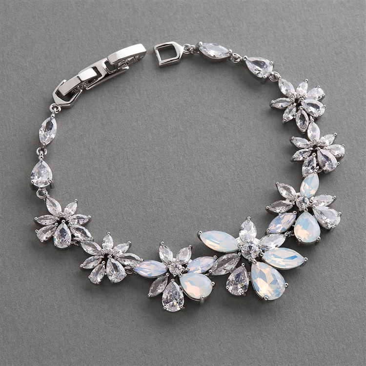 Wide Bridal Bracelet Pearl and Crystal Rhinestone Wedding Cuff